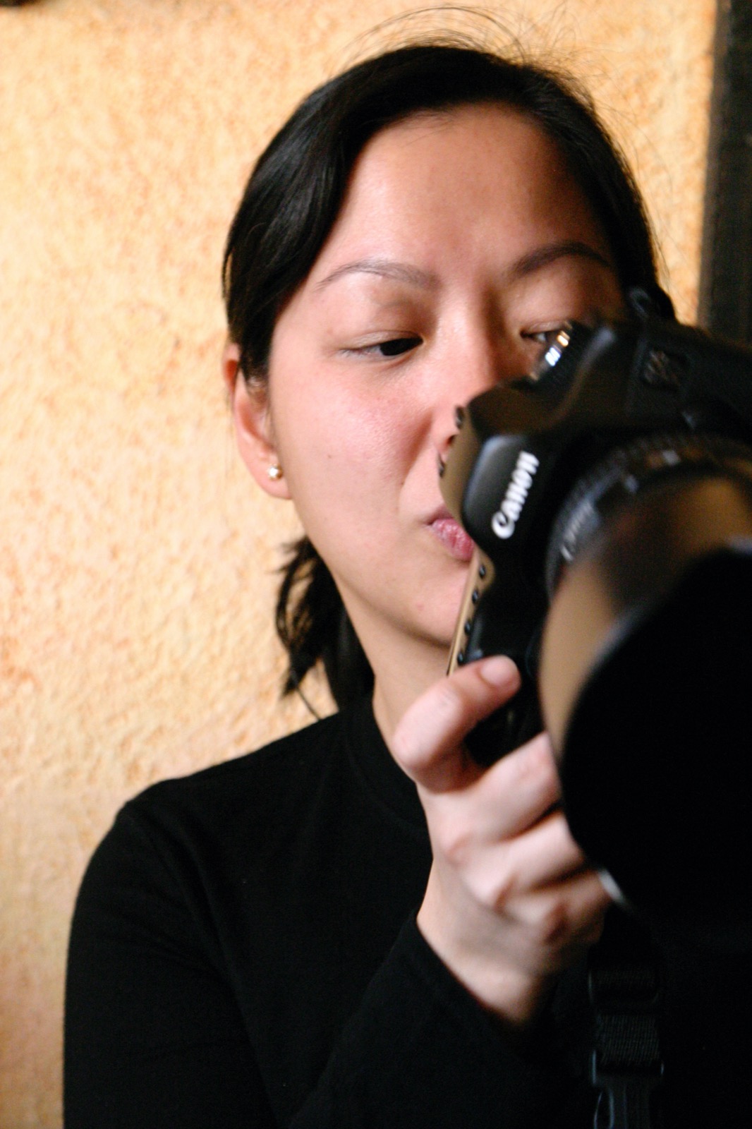 Marcia Gokongwei with a camera, 2008