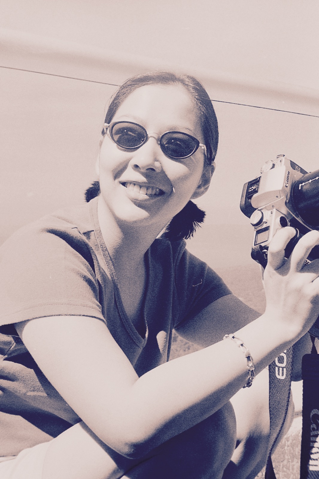 Marcia Gokongwei with a camera, 2013